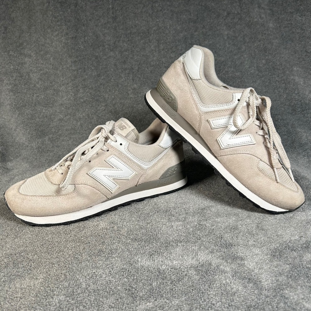 New Balance 574 Classic Mens 8.5 D Gray Angora Incense Suede Sneakers ML574EVW - Picture 7 of 12